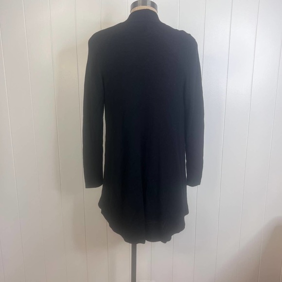 Eileen Fisher SZ S Black Open Front Fine Knit Cardigan - Picture 6 of 6